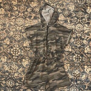 Kids Camo Hooded Romper